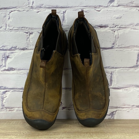 Keen Anchorage Brown Waterproof Leather Chelsea Hiking Boots - Picture 5 of 9